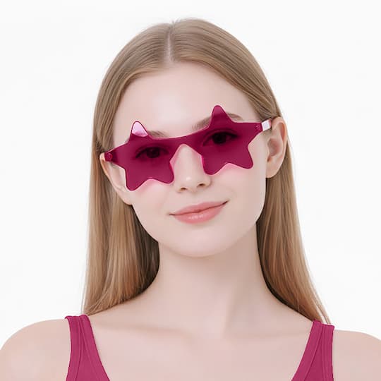 Adult Plastic Star Costume Glasses